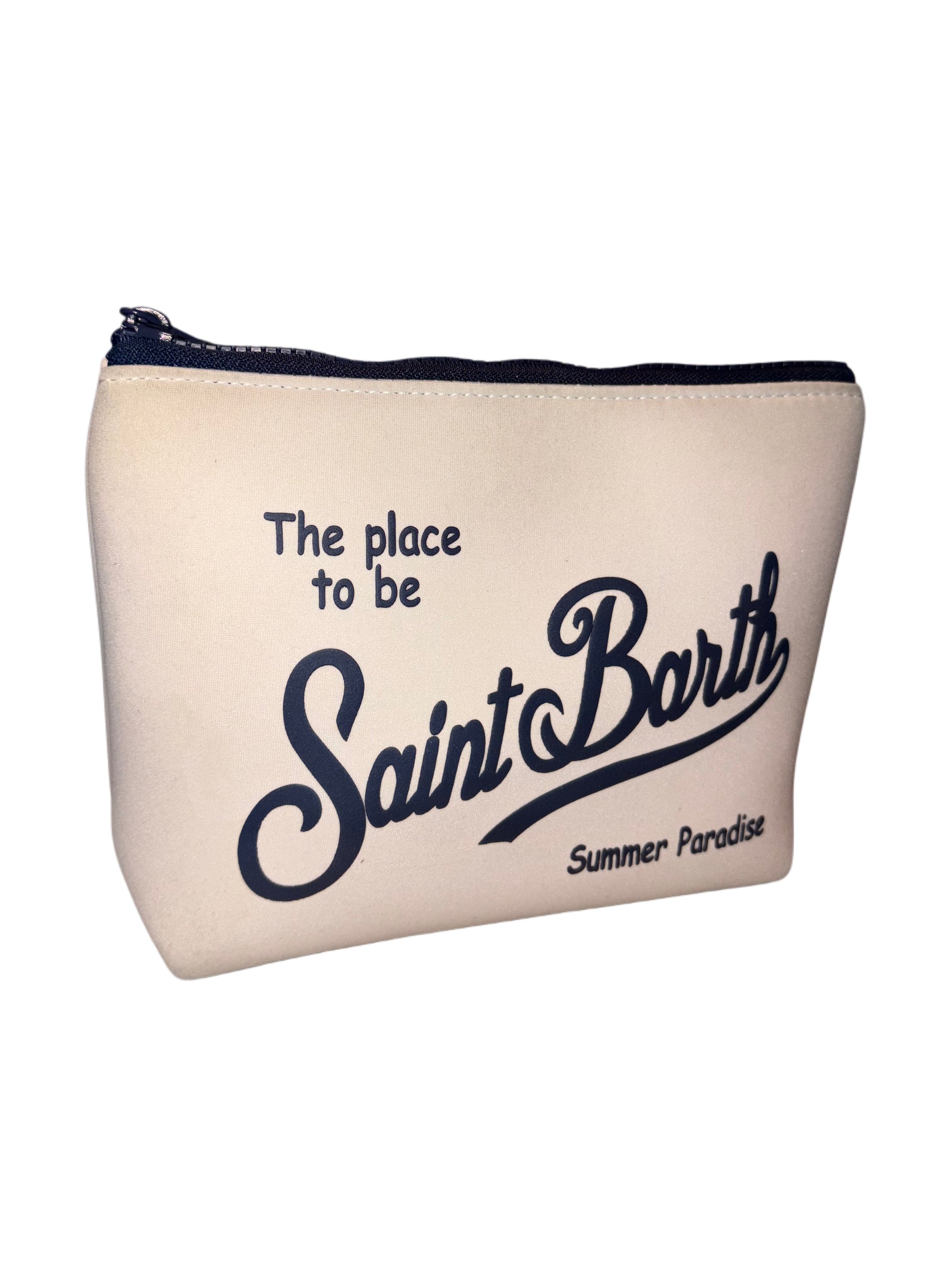 Pochette Saint Barth bianco panna