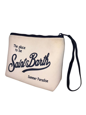 Pochette Saint Barth bianco panna